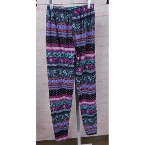Colorful Boho Patterned Stretch Leggings Size S Womens Elastic Waist